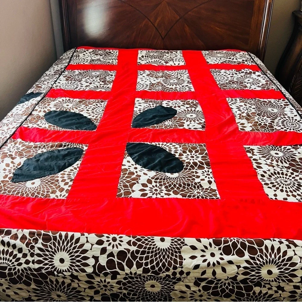 Handmade Full Size Quilted Bedspread.